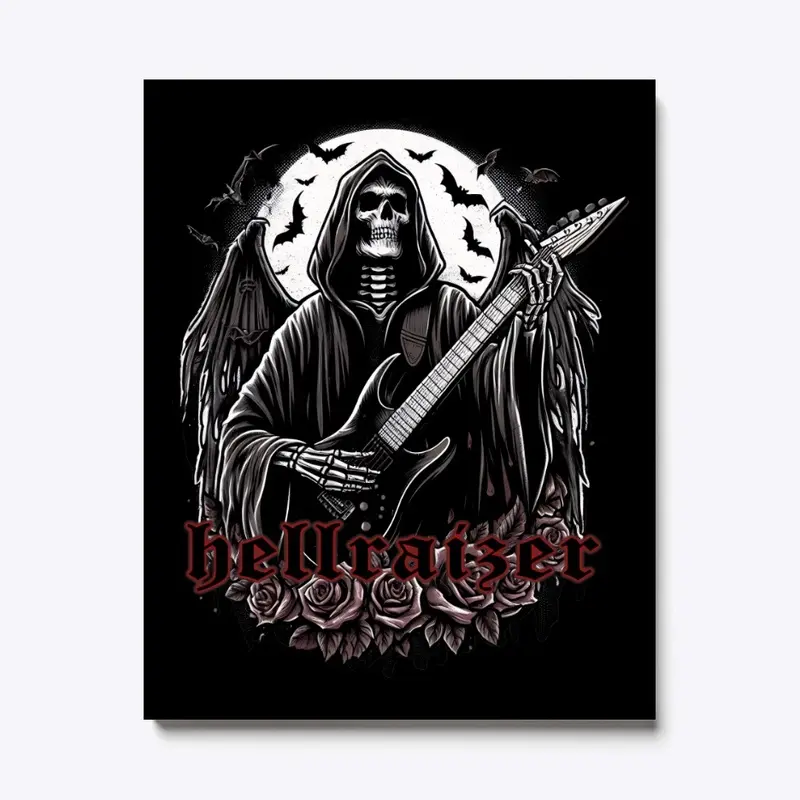 HellRaizer Winged Reaper Playing Guitar