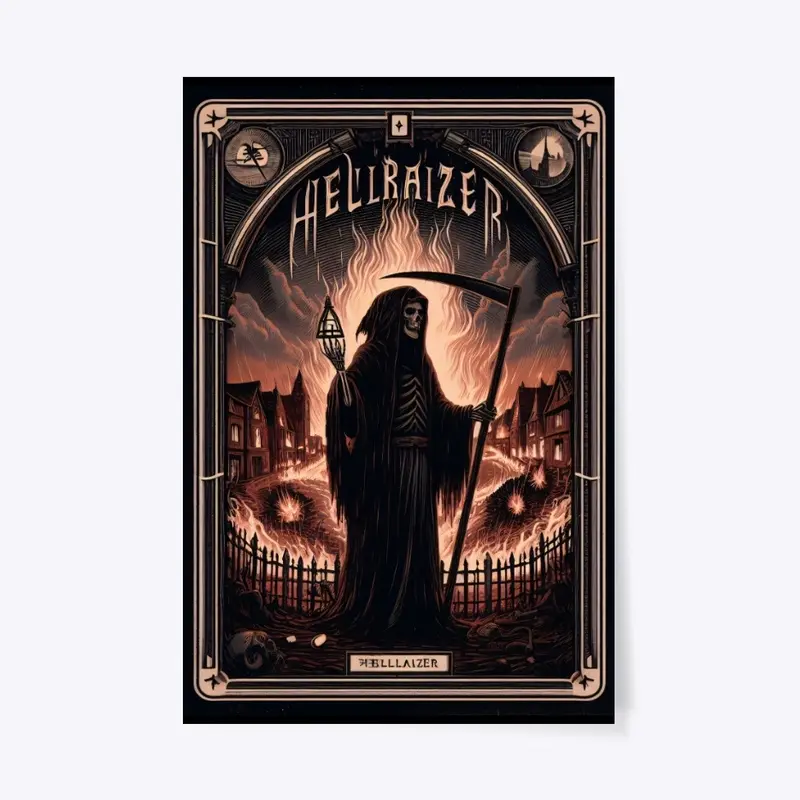 HellRaizer Reaper Tarot Card