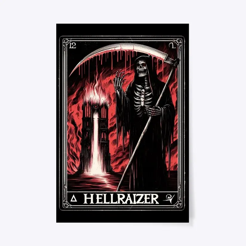 HellRaizer Reaper Tarot Card