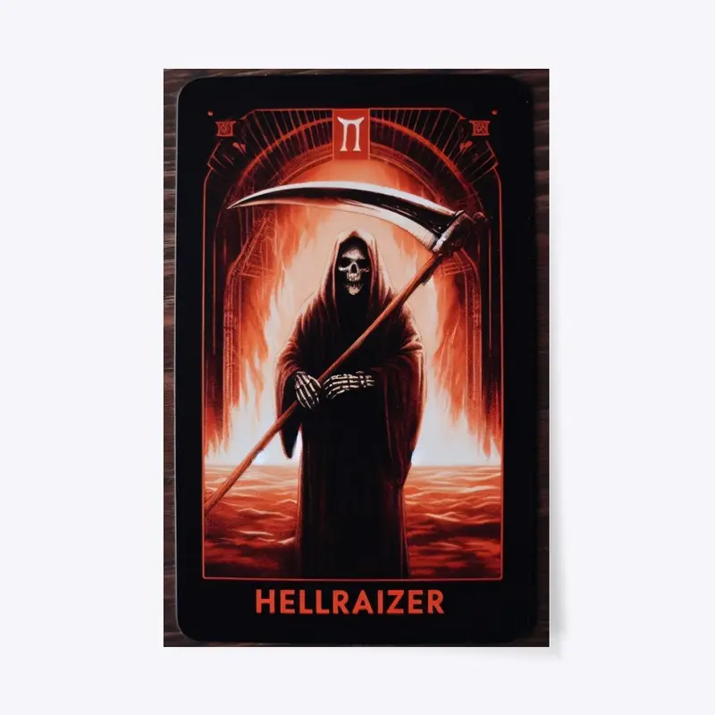 HellRaizer Reaper Tarot Card